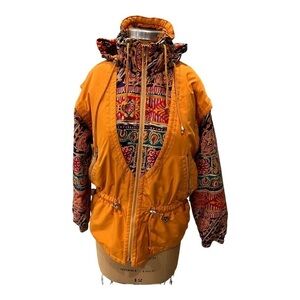 Fera SkiWear Orange Ski Jacket Women’s Size 6 Vintage
